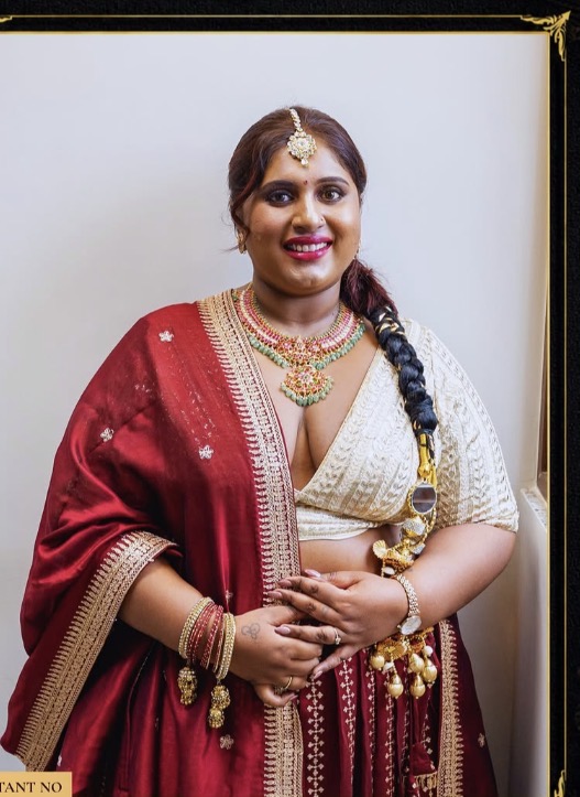 Red Lehenga Portrait